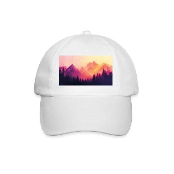 montagnes forestières - Casquette classique - blanc/blanc - Devant