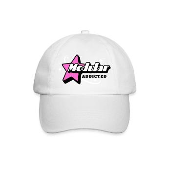 Modular Addicted Synthesizer - Baseball Cap - white/white - Front