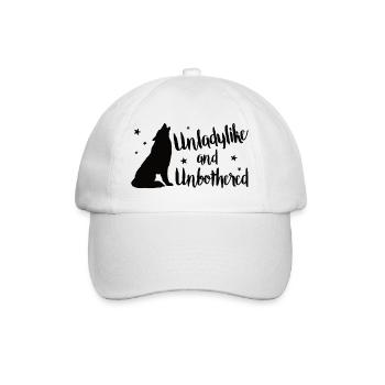 Pas digne d’une dame et sans être dérangée - Casquette classique - blanc/blanc - Devant