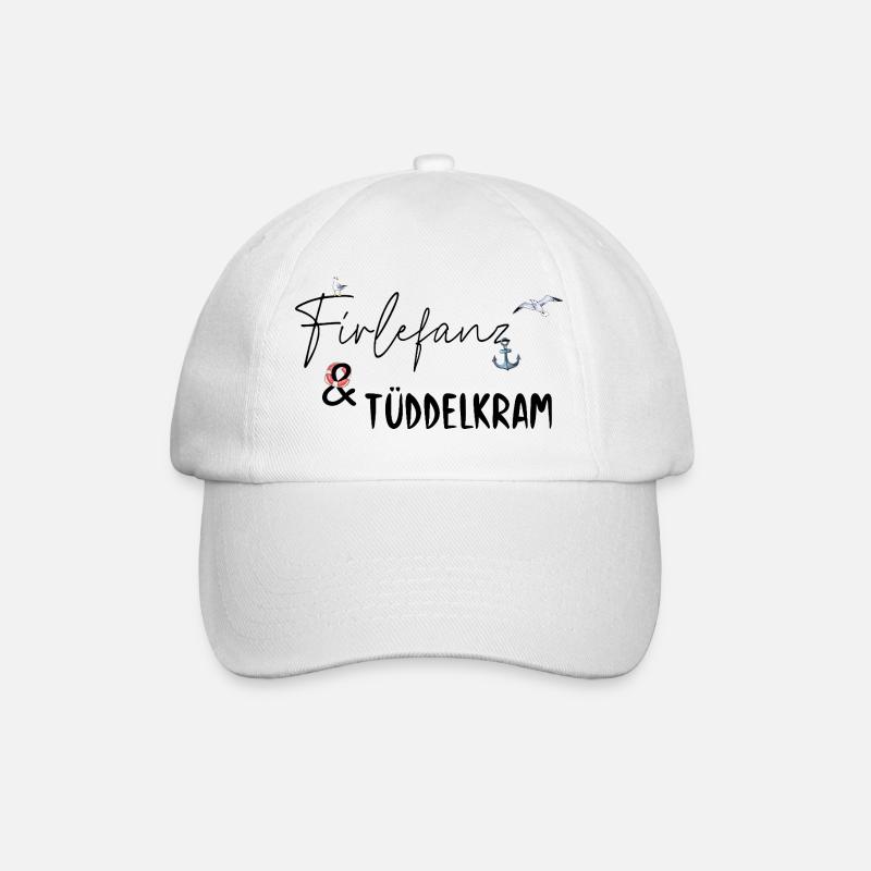 Firlefanz & Tüddelkram Nordisch - Baseballkappe - Weiß/Weiß