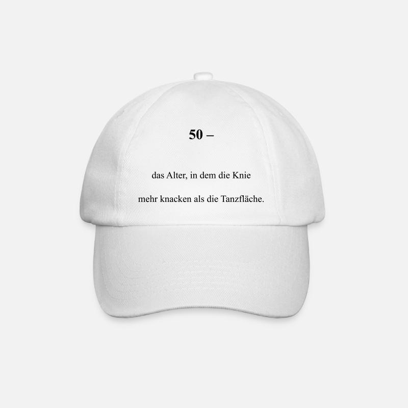 50 ans - Casquette classique - blanc/blanc