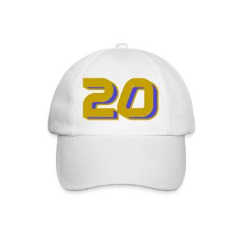 20. 20e ANNIVERSAIRE. ANNIVERSAIRE 20 ANS. 20 ANS. - Casquette classique - blanc/blanc - Devant