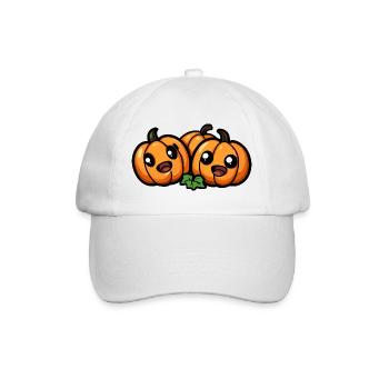 Pumpkin Halloween Cute Comic - Baseball Cap - white/white - Front