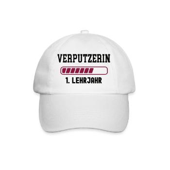 Apprenticeship plasterer 1st year of apprenticeship plasterer apprenticeship - Baseball Cap - white/white - Front