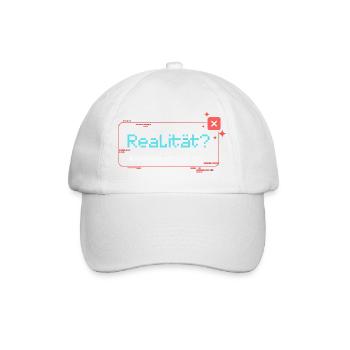 Reality? Not available for a short time - Baseball Cap - white/white - Front