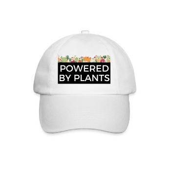 Powered by Plants Tee Design Veggie - Baseball Cap - white/white - Front