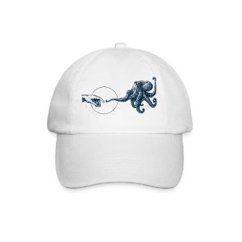 Octopus - Contact - Baseball Cap - white/white - Front