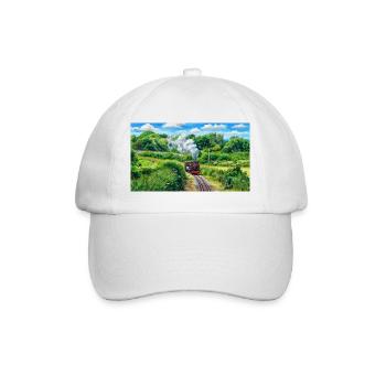 Railway with a Heart of Gold - Baseball Cap - white/white - Front