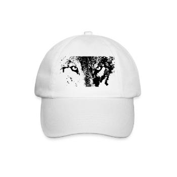 115304478_146019227_wolf_eye - Baseball Cap - white/white - Front