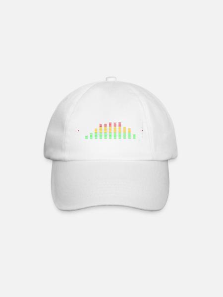 Impulsion d’égaliseur arc-en-ciel - Casquette classique - blanc/blanc