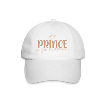 Prince to his mother - Baseball Cap - white/white - Front