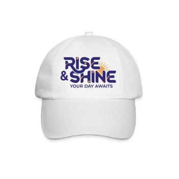 Rise and Shine - Morning Routine Goals - Baseball Cap - white/white - Front