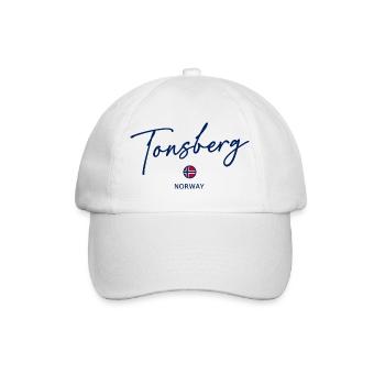 Tonsberg - Norway Flag - Norge - Norwegen - Baseball Cap - white/white - Front
