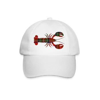 Schottischer Tartan-Hummer - Baseballkappe - Weiß/Weiß - Vorne