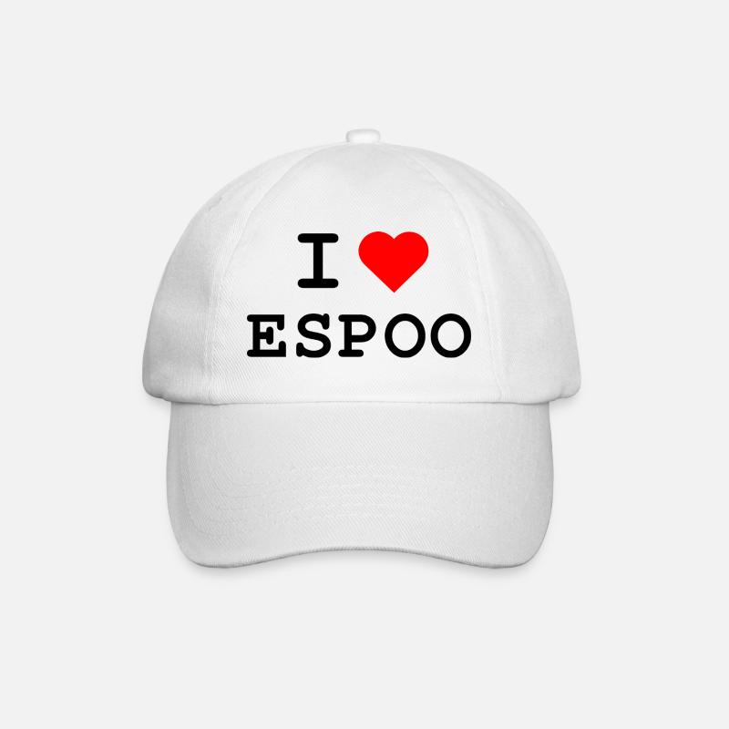 J’adore Espoo - Ich liebe Espoo - Casquette classique - blanc/blanc