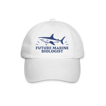 Future marine biologist student shark lover - Baseball Cap - white/white - Front