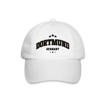 Dortmund Germany City Yellow Black - Baseball Cap - white/white - Front