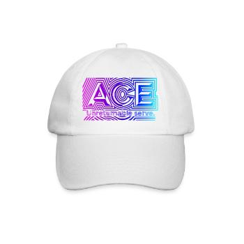 Tennis ACE, pour les amateurs de services parfaits - Casquette classique - blanc/blanc - Devant