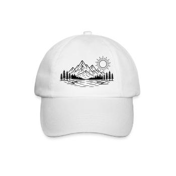 Forêt naturelle des montagnes - Casquette classique - blanc/blanc - Devant