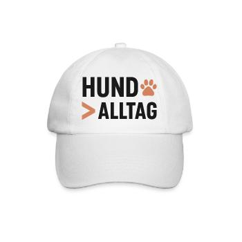 Dog Everyday Paw Art Logo - Baseball Cap - white/white - Front