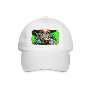 Changement systémique, pas changement climatique - Casquette classique - blanc/blanc - Devant