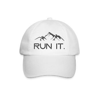 Ultra Running – Lauf es! - Baseballkappe - Weiß/Weiß - Vorne