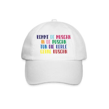Diction dialectale en couleurs vives, femmes dominantes - Casquette classique - blanc/blanc - Devant