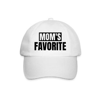 Favorite Child Mom's Darling I'm Mom's Favorite - Baseball Cap - white/white - Front