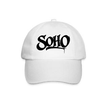Soho Graffiti Shirt Design - Baseball Cap - white/white - Front