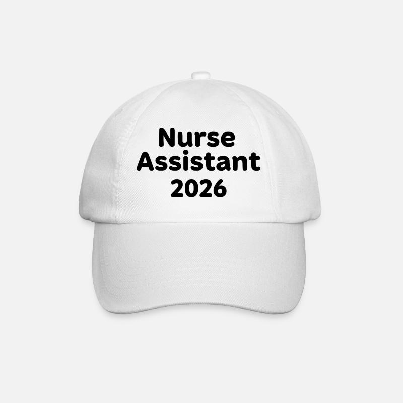 Nurse Assistant 2026 – strong nursing motive - Baseball Cap - white/white