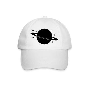 Planet - Baseballkappe - Weiß/Weiß - Vorne