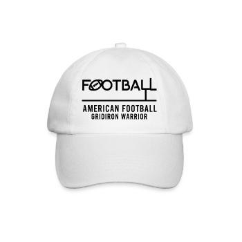 Conception du Guerrier du Football américain - Casquette classique - blanc/blanc - Devant