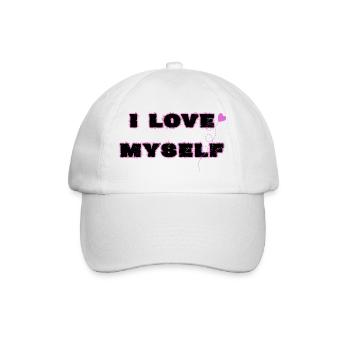 Self-love, I love myself - Baseball Cap - white/white - Front