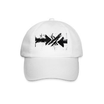 Flèches Grunge en Noir - Casquette classique - blanc/blanc - Devant