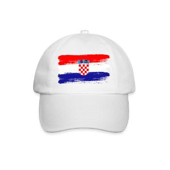 Héritage sportif des amateurs croates de football drapeau - Casquette classique - blanc/blanc - Devant