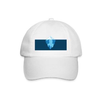 Eisberg Minimal Blau Design - Casquette classique - blanc/blanc - Devant