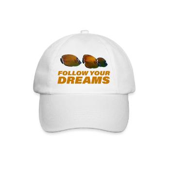 Suivez vos rêves - Casquette classique - blanc/blanc - Devant