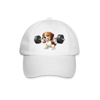 Mignon Beagle Cartoon Weight Weights Fitness - Casquette classique - blanc/blanc - Devant