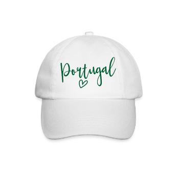 Portugal – Heart of Women, Love Portugal - Baseball Cap - white/white - Front