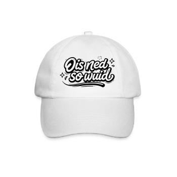 Ois ned so Wuid - Baseballkappe - Weiß/Weiß - Vorne