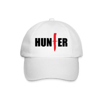 Wildjäger – Jagd - Baseballkappe - Weiß/Weiß - Vorne