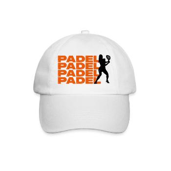 Padel Girl - Baseball Cap - white/white - Front