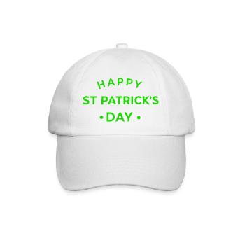 St. Patrick's Day Green - Baseball Cap - white/white - Front