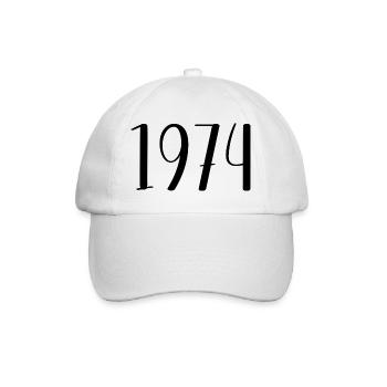 1974 - Baseballkappe - Weiß/Weiß - Vorne