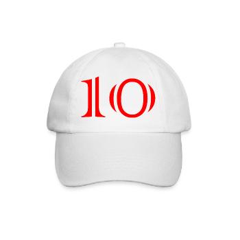 10. 10 YEARS. 10th ANNIVERSARY. 10 YEAR ANNIVERSARY. - Baseball Cap - white/white - Front