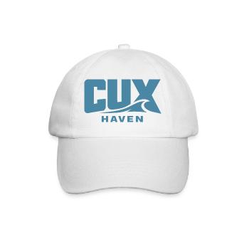 Cux Haven Küstenwelle für Cuxhaven Fans - Baseballkappe - Weiß/Weiß - Vorne