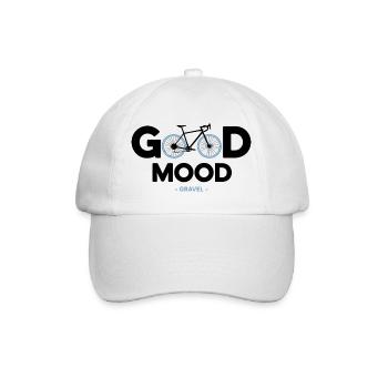 Vélo vélo good mood sport cycliste gravel - Baseball Cap - white/white - Front