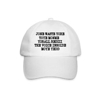 JONE WASTE YORE TOYE MONME YORALL REDIII THE VOICE - Baseballkappe - Weiß/Weiß - Vorne