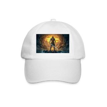 Beowulf combat le Monstre avec l’Épée Ancienne - Casquette classique - blanc/blanc - Devant