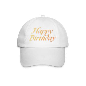 Bon anniversaire - Casquette classique - blanc/blanc - Devant
